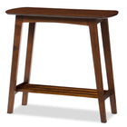 Baxton Studio Sacramento Mid-century Modern Scandinavian Style Dark Walnut Console Table