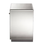 Baxton Studio Rochadh Modern and Contemporary Hollywood Glamour Style 1-drawer and 1-shelf End Table