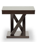 Baxton Studio Everdon Dark Brown Modern End Table