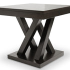 Baxton Studio Everdon Dark Brown Modern End Table