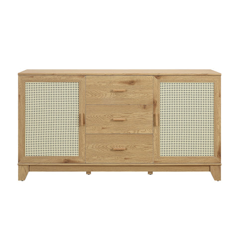 Manhattan Comfort Sheridan Mid-Century Modern 59" Sideboard in Natural