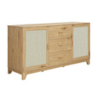 Manhattan Comfort Sheridan Mid-Century Modern 59" Sideboard in Natural