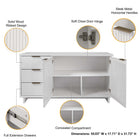 Manhattan Comfort Granville Modern 55" Sideboard in White