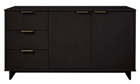 Manhattan Comfort Granville Modern 55" Sideboard in Black