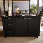 Manhattan Comfort Granville Modern 55" Sideboard in Black