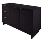 Manhattan Comfort Granville Modern 55" Sideboard in Black