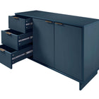 Manhattan Comfort Granville Modern 55" Sideboard in Midnight Blue