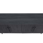 Manhattan Comfort Jodie Mid-Century Modern 65" Fluted Sideboard in Charcoal Gray