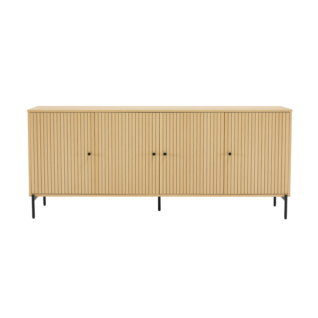 Manhattan Comfort Magnolia Modern 71" Sideboard in Light Oak