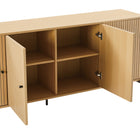 Manhattan Comfort Magnolia Modern 71" Sideboard in Light Oak