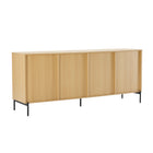 Manhattan Comfort Magnolia Modern 71" Sideboard in Light Oak