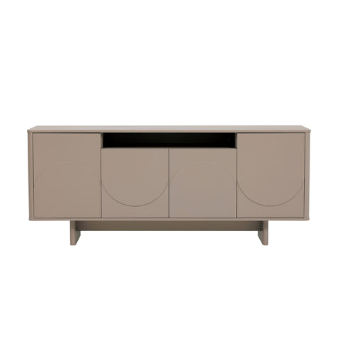 Manhattan Comfort Ella Modern 71" Sideboard in Mocha