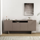 Manhattan Comfort Ella Modern 71" Sideboard in Mocha