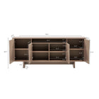 Manhattan Comfort Ella Modern 71" Sideboard in Mocha