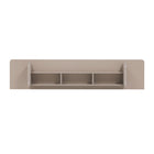Manhattan Comfort Ella Modern 71" Sideboard in Mocha