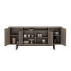 Manhattan Comfort Ella Modern 71" Sideboard in Mocha