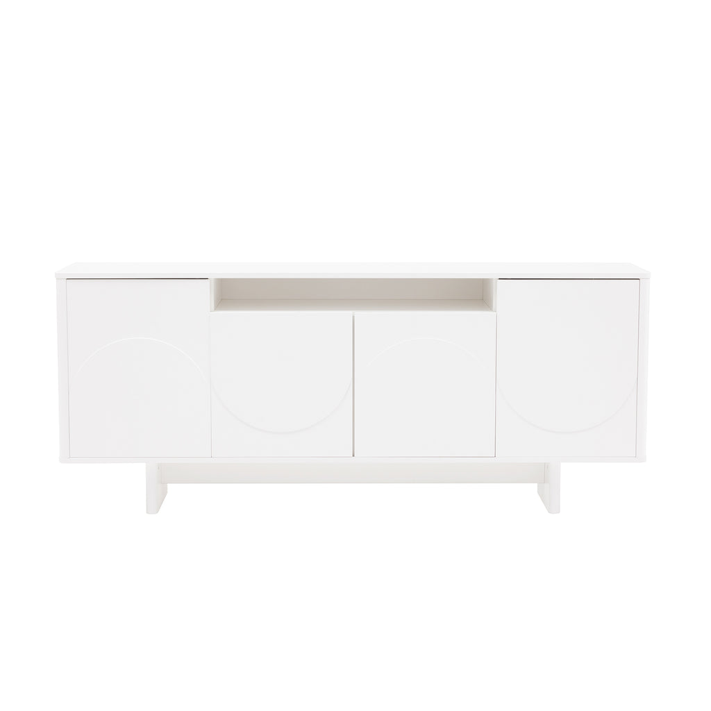 Manhattan Comfort Ella Modern 71" Sideboard in White