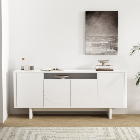 Manhattan Comfort Ella Modern 71" Sideboard in White