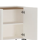 Manhattan Comfort Abbey Modern 67" Sideboard in Maple and Off White