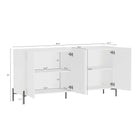 Manhattan Comfort Abbey Modern 67" Sideboard in White