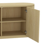 Manhattan Comfort Olivia Modern 60" Sideboard in Natural Oak