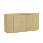Manhattan Comfort Olivia Modern 60" Sideboard in Natural Oak
