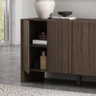 Manhattan Comfort Linda Modern 60" Sideboard in Walnut Brown