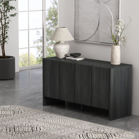Manhattan Comfort Linda Modern 60" Sideboard in Charcoal Gray