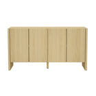 Manhattan Comfort Linda Modern 60" Sideboard in Natural Oak