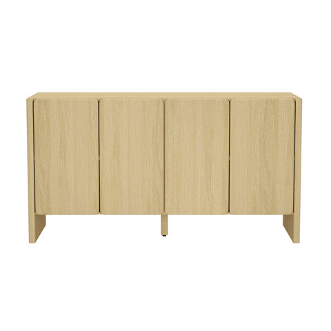 Manhattan Comfort Linda Modern 60" Sideboard in Natural Oak