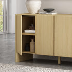 Manhattan Comfort Linda Modern 60" Sideboard in Natural Oak