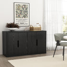 Manhattan Comfort Rivington Modern 60" Sideboard in Black