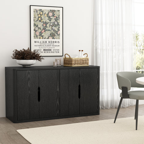Manhattan Comfort Rivington Modern 60" Sideboard in Black