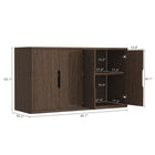 Manhattan Comfort Rivington Modern 60" Sideboard in Walnut