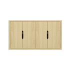 Manhattan Comfort Rivington Modern 60" Sideboard in Natural Oak