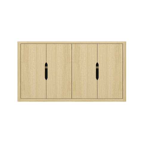 Manhattan Comfort Rivington Modern 60" Sideboard in Natural Oak