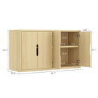 Manhattan Comfort Rivington Modern 60" Sideboard in Natural Oak