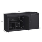Manhattan Comfort Griffin Modern 62" Sideboard in Onyx