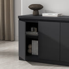 Manhattan Comfort Griffin Modern 62" Sideboard in Onyx
