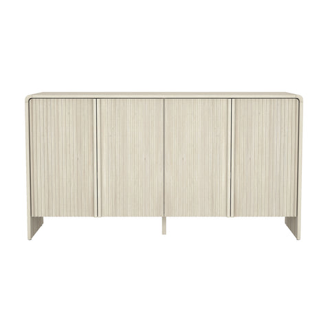 Manhattan Comfort Novara Contemporary 60" Sideboard in Whitewashed Oak (4-Door)