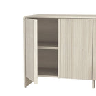 Manhattan Comfort Novara Contemporary 60" Sideboard in Whitewashed Oak (4-Door)
