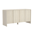Manhattan Comfort Novara Contemporary 60" Sideboard in Whitewashed Oak (4-Door)