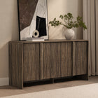 Manhattan Comfort Novara Contemporary 60" Sideboard in Jacobean Walnut (4-Door)