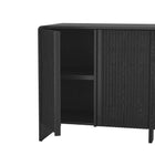 Manhattan Comfort Novara Contemporary 60" Sideboard in Black (4-Door)