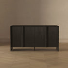 Manhattan Comfort Novara Contemporary 60" Sideboard in Black (4-Door)