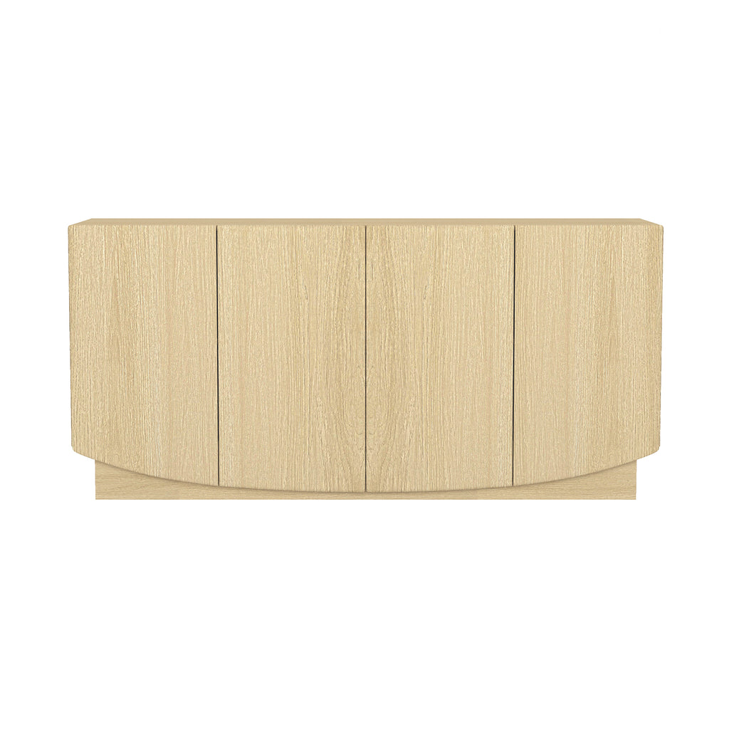 Manhattan Comfort Ardea Contemporary 60" Sideboard in Natural Oak (4-Door)