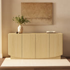 Manhattan Comfort Ardea Contemporary 60" Sideboard in Natural Oak (4-Door)