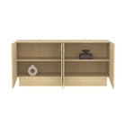 Manhattan Comfort Ardea Contemporary 60" Sideboard in Natural Oak (4-Door)