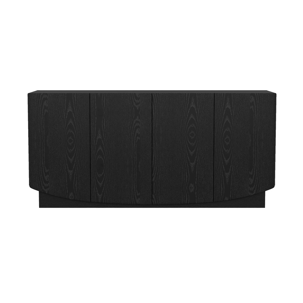 Manhattan Comfort Ardea Contemporary 60" Sideboard in Black (4-Door)