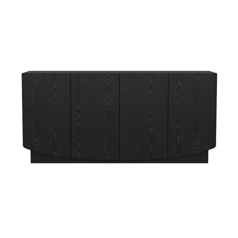Manhattan Comfort Ardea Contemporary 60" Sideboard in Black (4-Door)